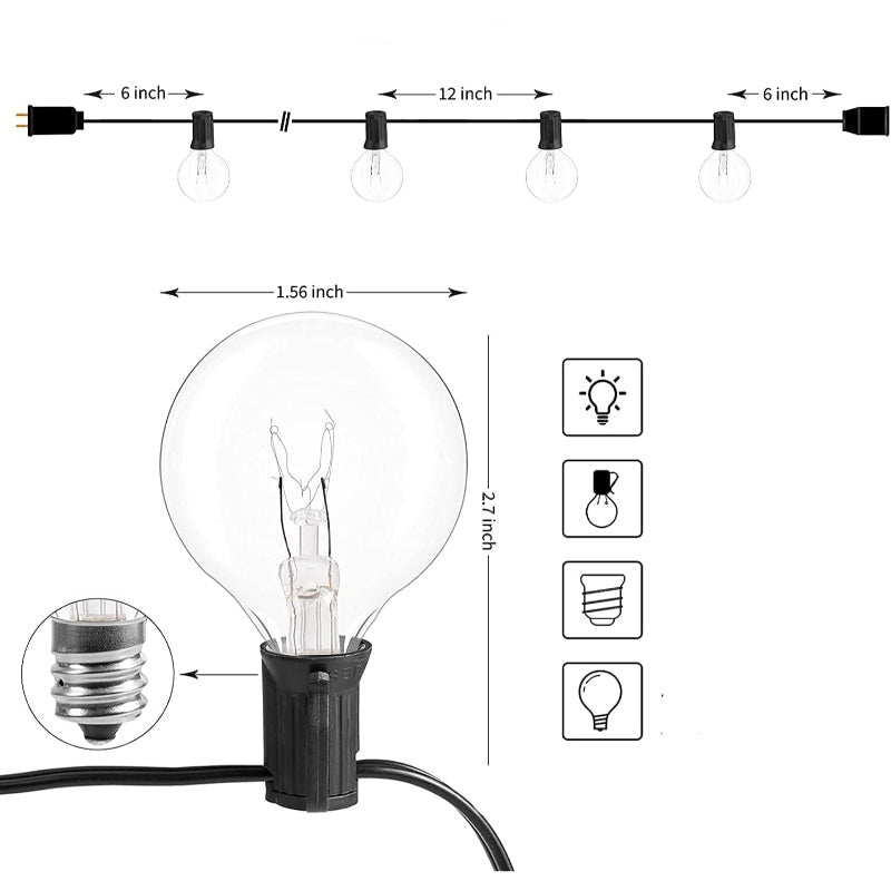 Vivolux | Royaleva Outdoor Dimmable Lichterkette - 20 ft LED Ambiente Beleuchtung