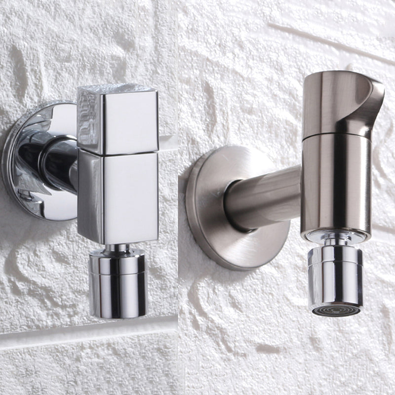 Vivolux | Zeitgenössischer Wandmontierter Badezimmer Wasserhahn Knopfgriff Massivmessing Runder Wasserhahn