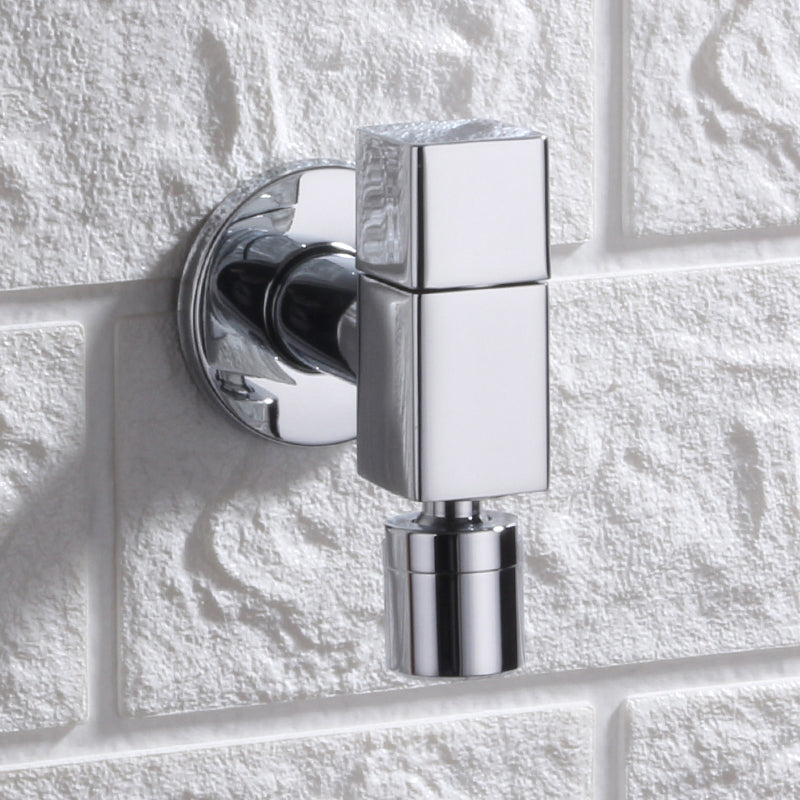 Vivolux | Zeitgenössischer Wandmontierter Badezimmer Wasserhahn Knopfgriff Massivmessing Runder Wasserhahn
