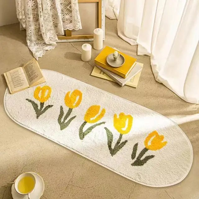 Vivolux | Nachttisch Tulpen Teppich