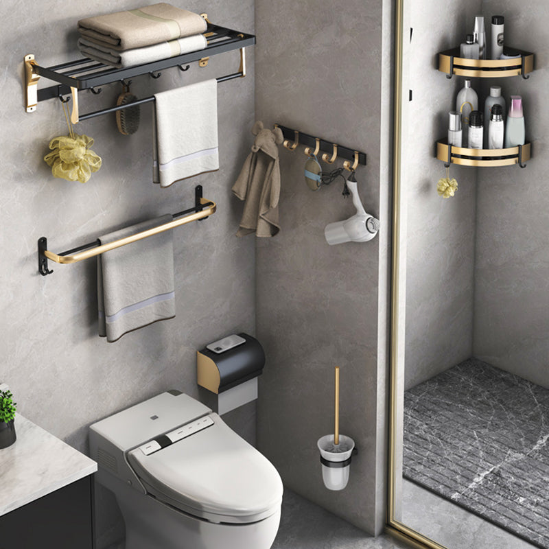 Vivolux | Schwarz & Messing Badezimmer Set Moderner Stil Badezimmerzubehör Als Einzelstück Oder Als Set