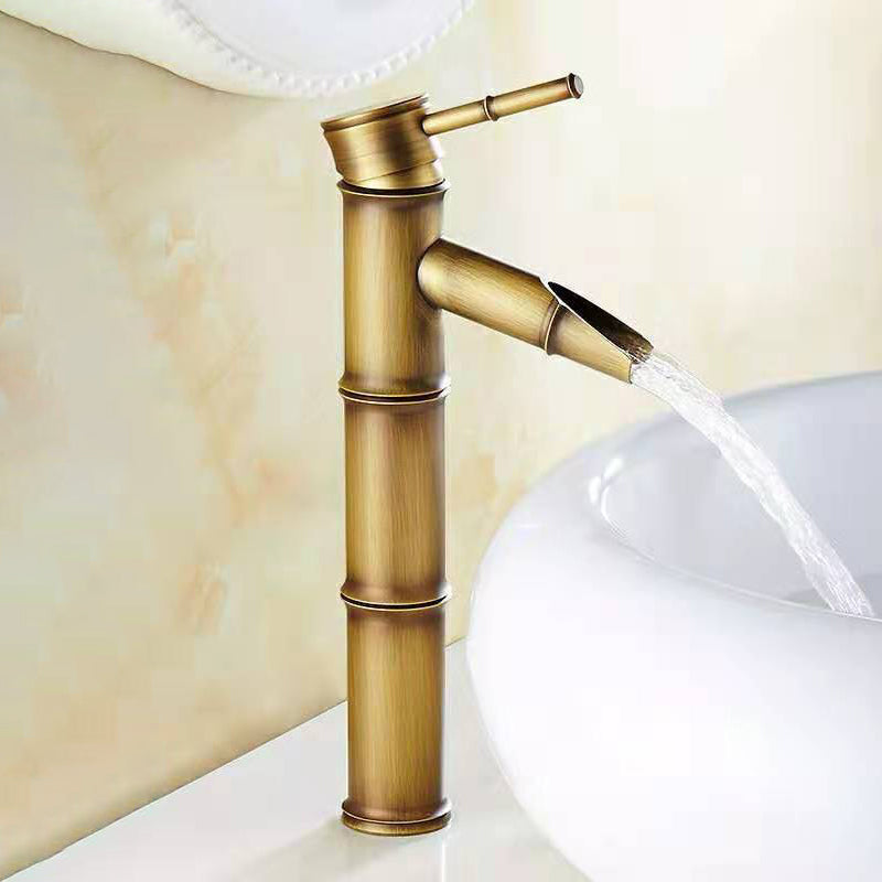 Vivolux | Rundes Einhand-Wasserhahn Landhausstil Waschbeckenarmatur
