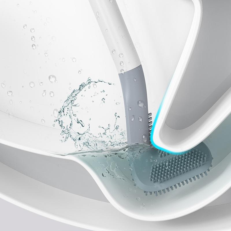 Vivolux | Langer Griff Flexible Silikon Golf WC-Bürste