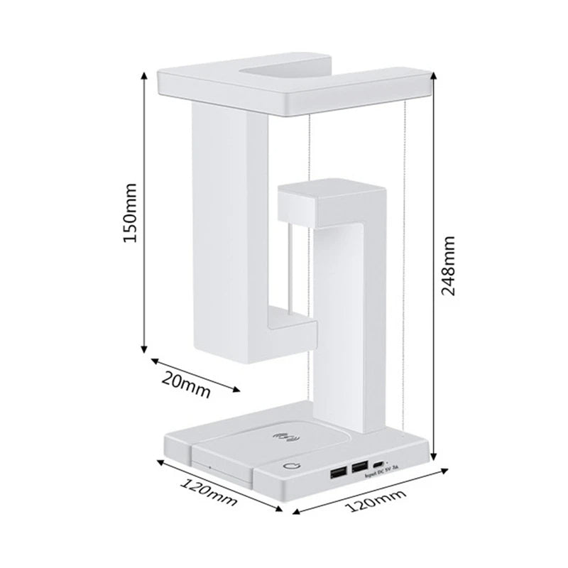Vivolux | Drahtloses Ladegerät - GlowCharge - Schnellladung - Magische Atmosphäre im Zimmer
