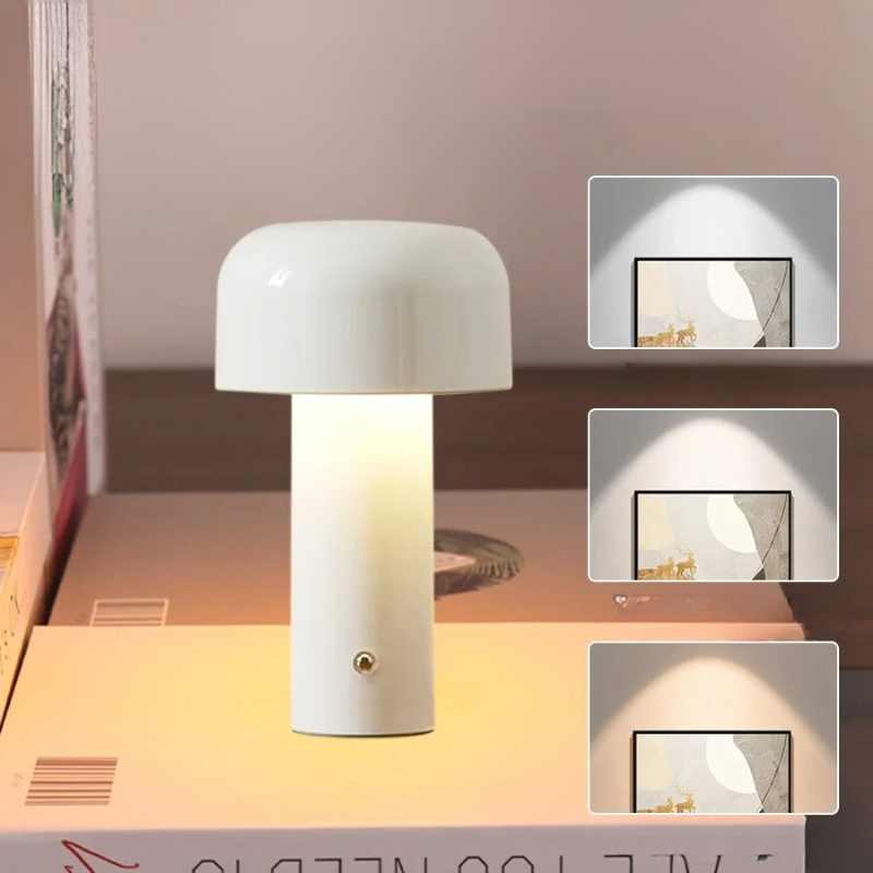 Vivolux | Frendorf - Wiederaufladbare Pilz-LED-Tischlampe für eine gemütliche Atmosphäre