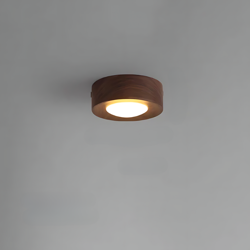 Vivolux | Walnuss-Deckenlampe mit LED-Strahler