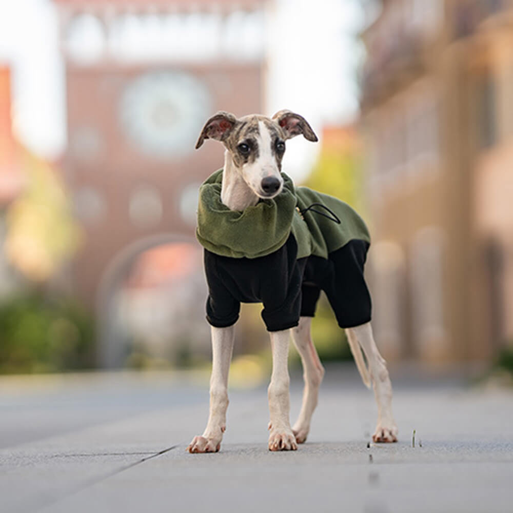 Vivolux | Vollständiger Schutz Polar Fleece Hund Overall mit abnehmbarem Kragen