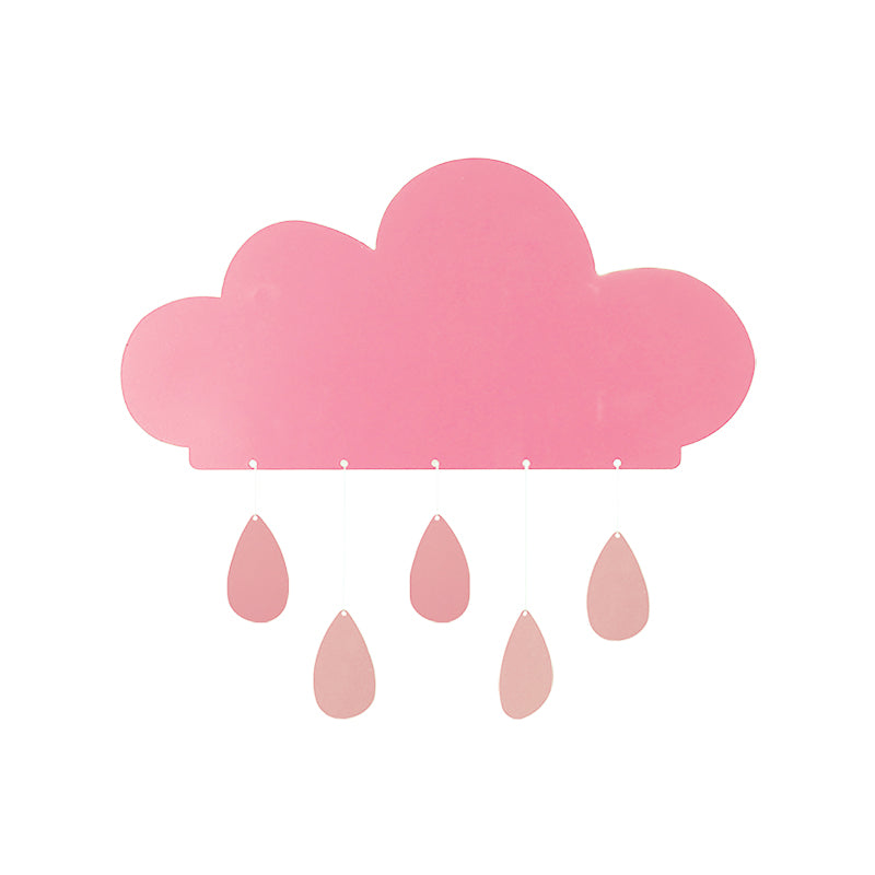 Vivolux | Regenwolk Vorm Wandlamp Cartoon Acryl LED Nachttafellamp Bevestiging in Blauw/Roze