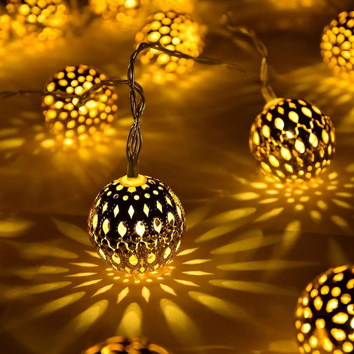 Vivolux | Marokkanischer Stil Wasserdichte Solar-Lichterketten - SunGlow Strings