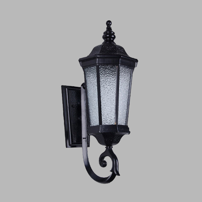 Vivolux | 1-Light Verum Wandlamp Verlichting Land Waterglas Zwarte Afwerking Wandmontage Armatuur
