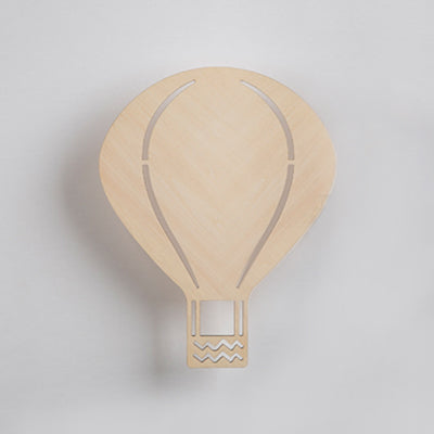 Vivolux | Schöne beige Wandlampe mit Cartoon-Muster, Holz-LED-Wandlampe für Wohnzimmer und Kinderzimmer