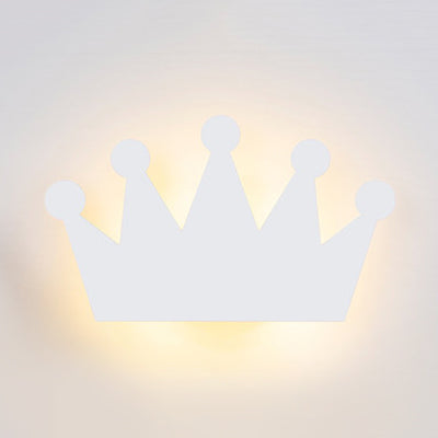 Vivolux | Schöne Cartoon Krone Wandlampe Holz Energiesparende LED Wandleuchte für Kinderzimmer