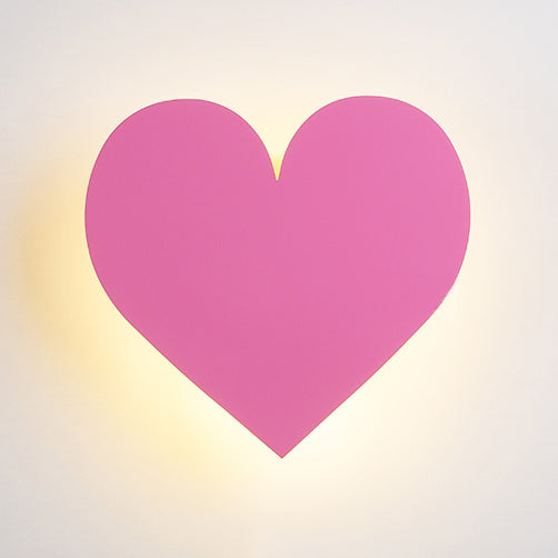 Vivolux | Rosa Finish Herz Wandbeleuchtung Schöne Holz LED Wandleuchte für das Schlafzimmer von Mädchen Flur