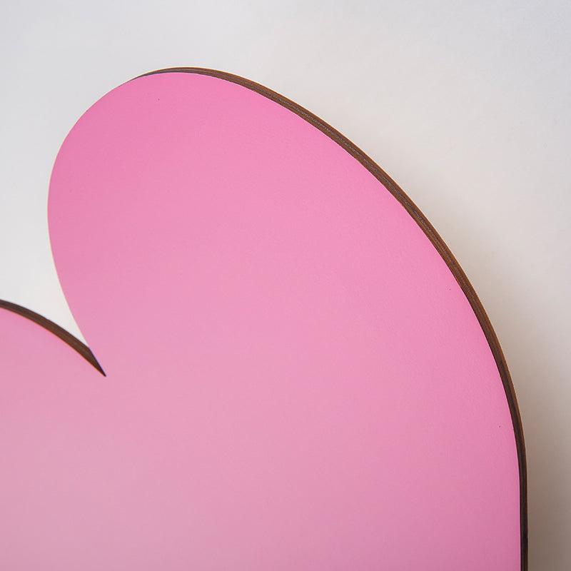 Vivolux | Rosa Finish Herz Wandbeleuchtung Schöne Holz LED Wandleuchte für das Schlafzimmer von Mädchen Flur