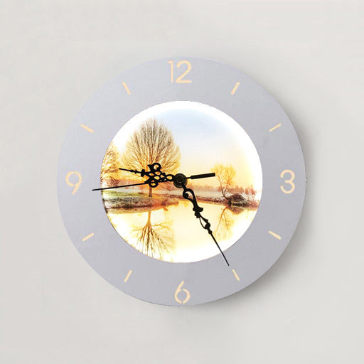 Vivolux | Witte Klok Led Wandverlichting Moderne Acryl en Metaal Wandmontage voor Kinderen