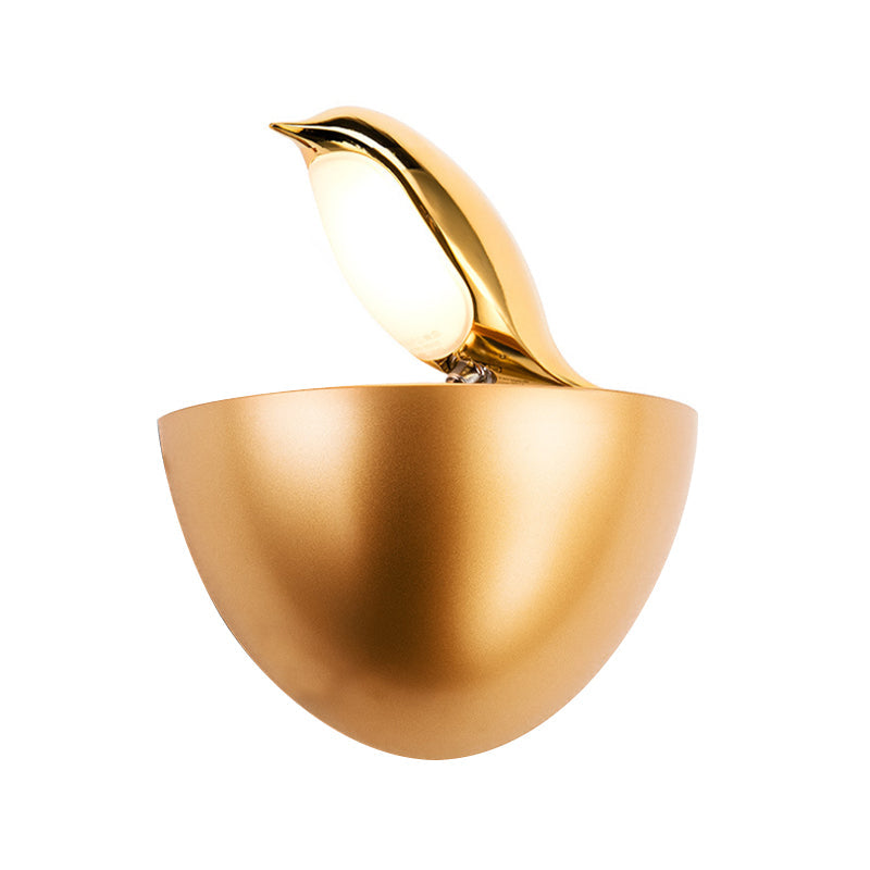 Vivolux | Zilver/Goud Birdie Wandlamp Kinderen Aluminium LED Wandlamp Lichtarmatuur met Kwart Sphere Stand