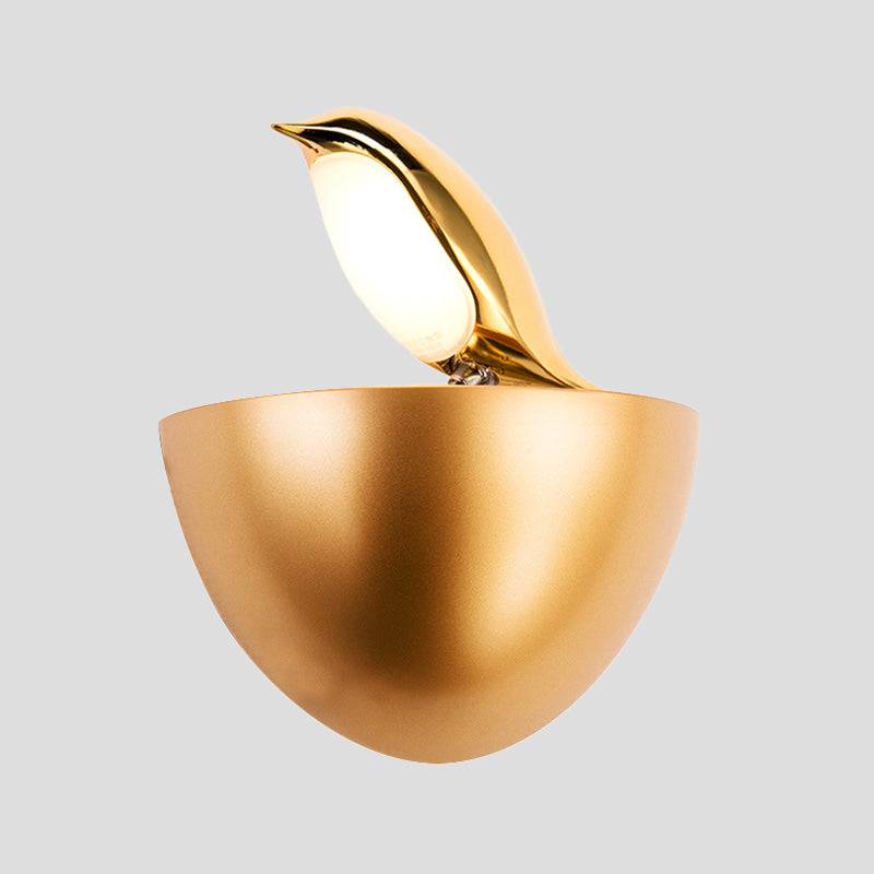 Vivolux | Zilver/Goud Birdie Wandlamp Kinderen Aluminium LED Wandlamp Lichtarmatuur met Kwart Sphere Stand