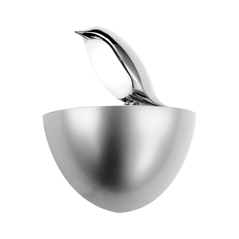 Vivolux | Zilver/Goud Birdie Wandlamp Kinderen Aluminium LED Wandlamp Lichtarmatuur met Kwart Sphere Stand