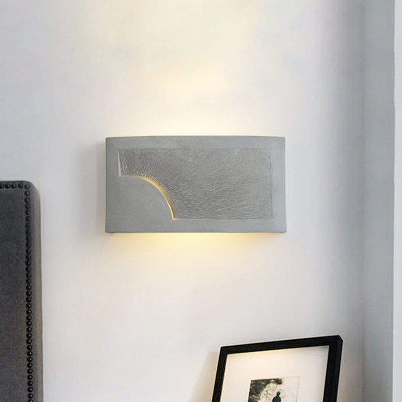 Vivolux | 1 Kop Wandmontage Licht Moderne Stijl Rechthoek Cement Wandlamp in Grijs voor Nachttafels