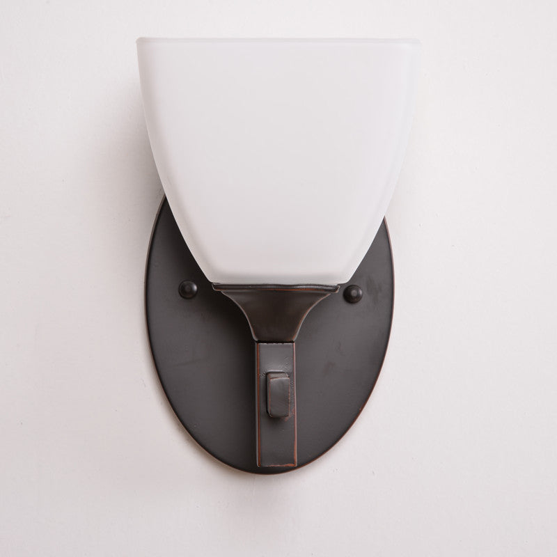 Vivolux | Trapezium Binnen Wandlamp Traditioneel Crème Glas 1 Licht Zwarte Wandlamp Verlichting
