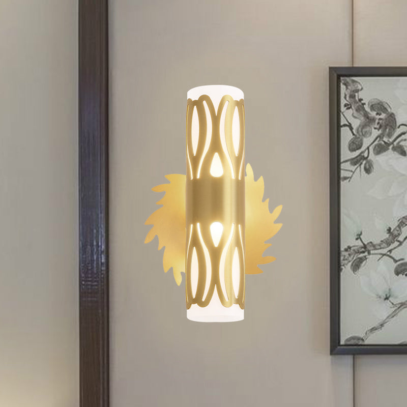 Vivolux | Zylinder Bett Nachttisch Wandlampe Zeitgenössische Metall LED Messing Wandlampenarmatur