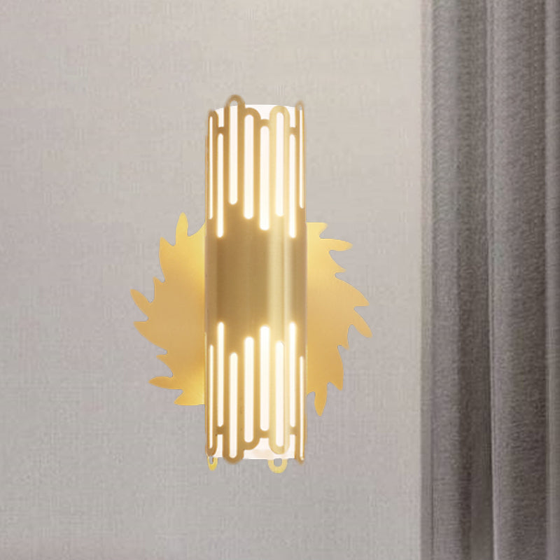Vivolux | Zylinder Bett Nachttisch Wandlampe Zeitgenössische Metall LED Messing Wandlampenarmatur