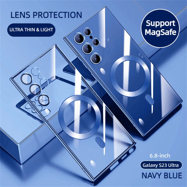 Vivolux | Transparente Luxus-Beschichtung Magnetische Abdeckung für Samsung