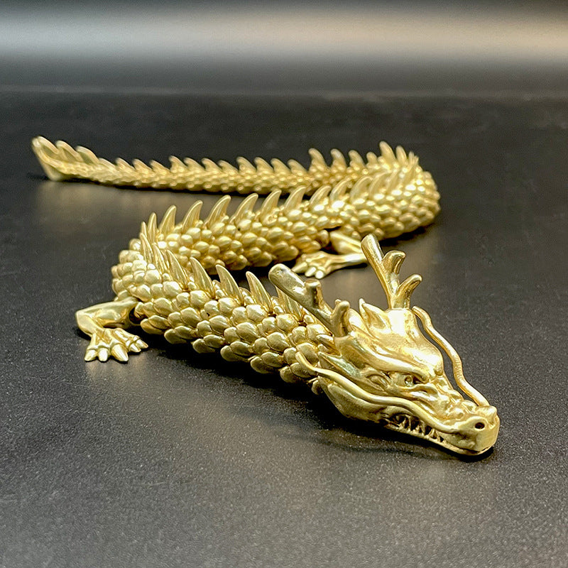 Vivolux | Goldener Drache mit beweglichen Gelenken