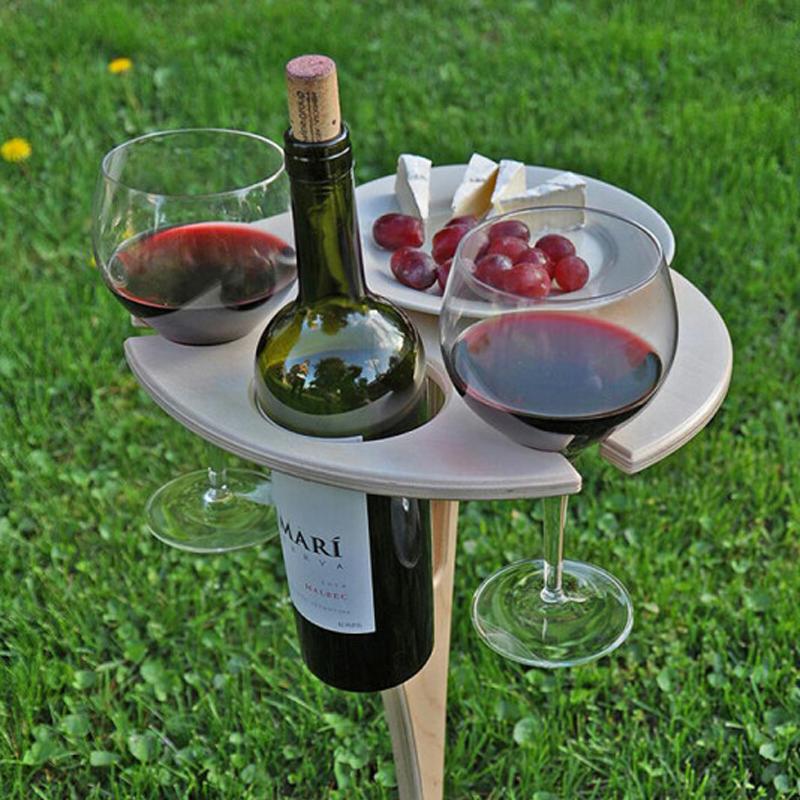 Vivolux | Outdoor tragbarer DIY Klapptisch für Wein