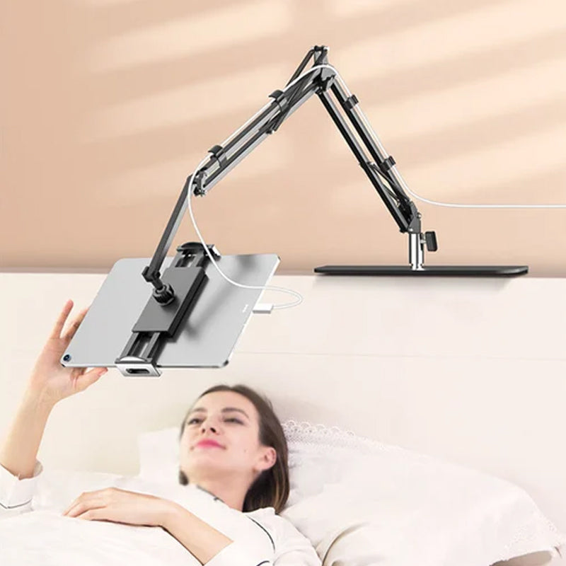 Vivolux | Ausziehbarer, versteckter Telefon-/Tablethalter am Bett
