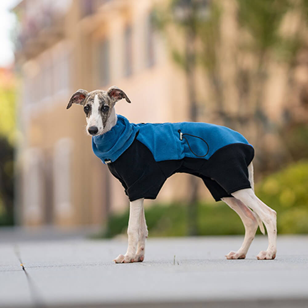 Vivolux | Vollständiger Schutz Polar Fleece Hund Overall mit abnehmbarem Kragen