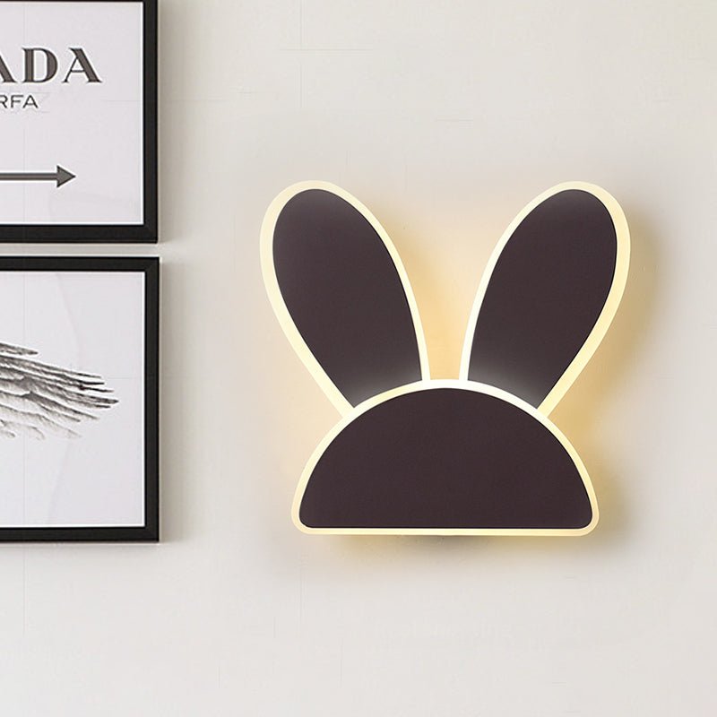 Vivolux | Rabbit Wandlamp Lichtarmatuur Kids Ijzer Zwart/Wit LED Wandverlichting voor Woonkamer