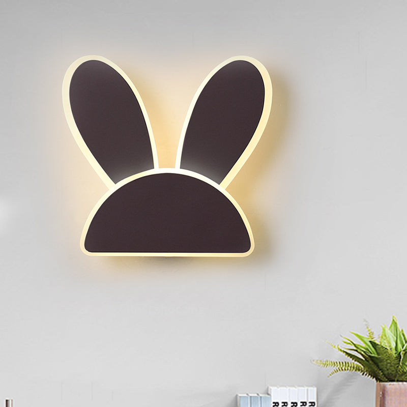 Vivolux | Rabbit Wandlamp Lichtarmatuur Kids Ijzer Zwart/Wit LED Wandverlichting voor Woonkamer