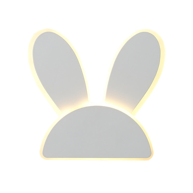 Vivolux | Rabbit Wandlamp Lichtarmatuur Kids Ijzer Zwart/Wit LED Wandverlichting voor Woonkamer