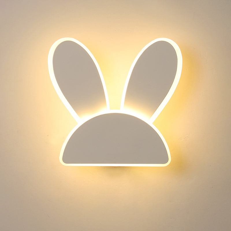 Vivolux | Rabbit Wandlamp Lichtarmatuur Kids Ijzer Zwart/Wit LED Wandverlichting voor Woonkamer
