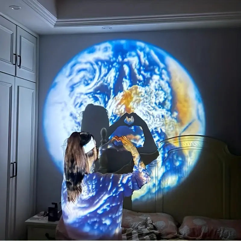 Vivolux | Renan - Groß einzigartiges Projektlicht (Erde und Mond)