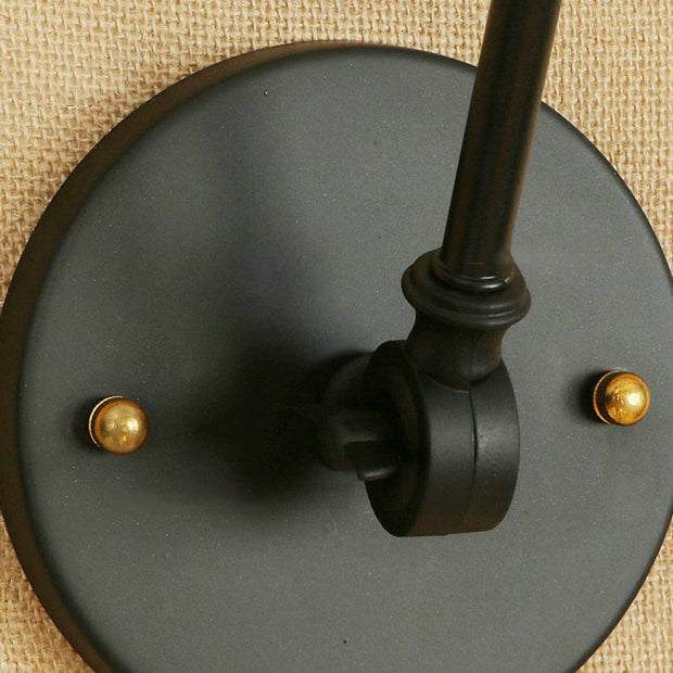 Vivolux | 1 Glühbirne Flared Wandmontierte Leuchte Vintage Stil Messing Klarglas Beleuchtung mit Arm