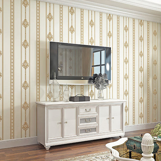 Vivolux | Nordic Nostalgic Damast Tapete Vlies 31' x 20,5" Ungeklebt