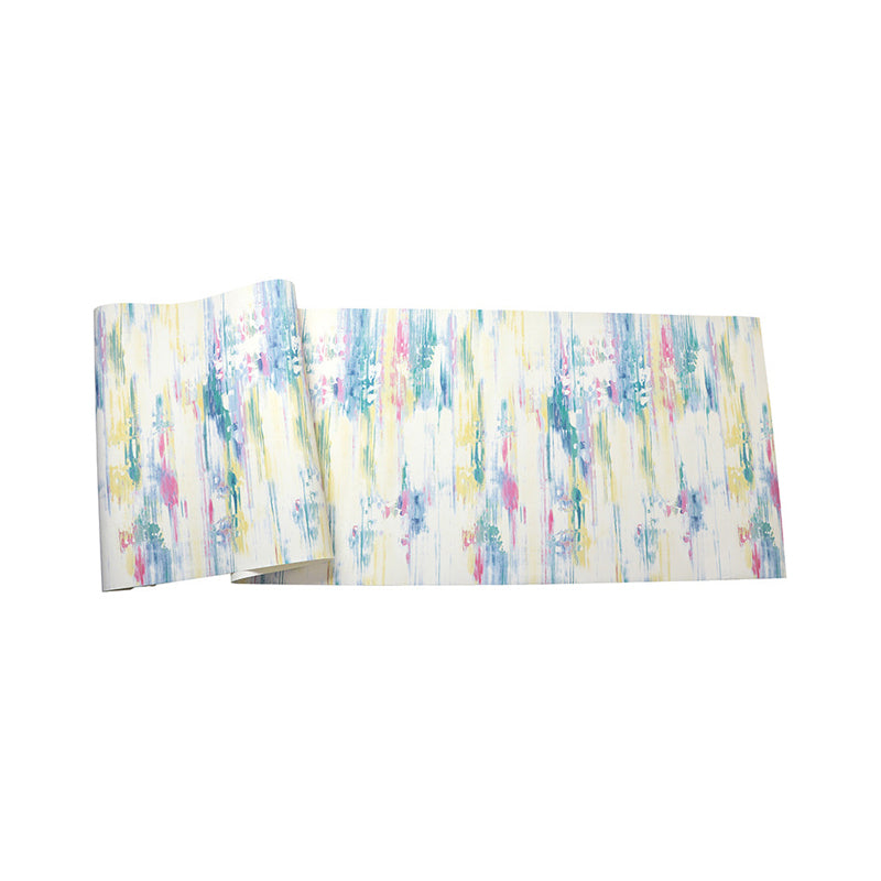 Vivolux | Pastel gekleurde aquarel non-paste behang voor de eetkamer, 33'L x 20.5"W