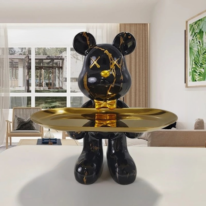Vivolux | Bärenstatue mit Tablett