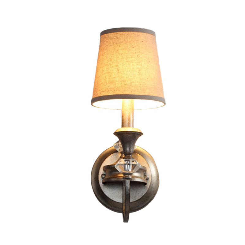 Vivolux | Verouderd Zilver Vaten Wandverlichting Idee Platteland Stoffen 1-Kops Slaapkamer Kaars Wandgemonteerde Lamp