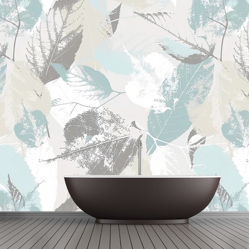 Vivolux | Tropical Leaf Texture Wallpaper for Living Room Scandinavian Wall Art, Custom Made