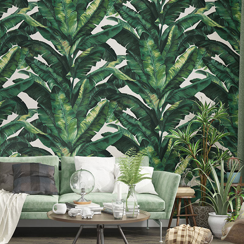 Vivolux | Tropische Bananenblad Wandbekleding voor Accentmuur Hedendaags Behang, 33' bij 20.5"