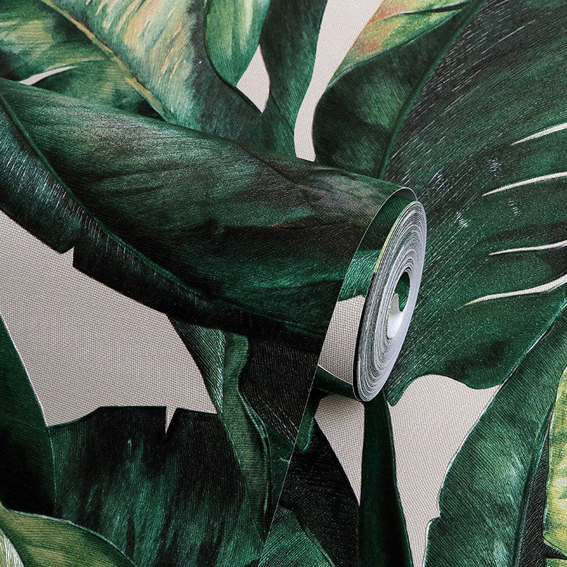 Vivolux | Tropische Bananenblad Wandbekleding voor Accentmuur Hedendaags Behang, 33' bij 20.5"