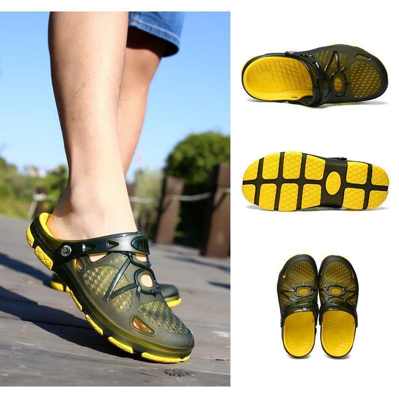 Vivolux | Herren Strandsandalen Atmungsaktiv Mesh Strand Pantoffel