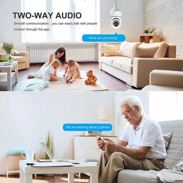 Vivolux | Drahtlose Wifi Glühbirnenkamera Sicherheitskamera