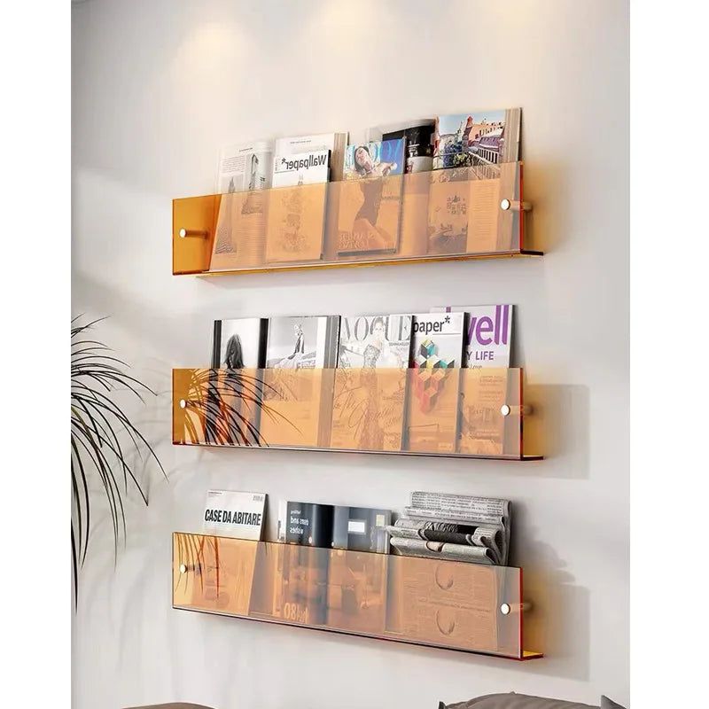 Vivolux | ClearLine – Stilvolle Acryl Wandregal für Zeitschriften