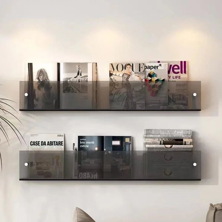 Vivolux | ClearLine – Stilvolle Acryl Wandregal für Zeitschriften