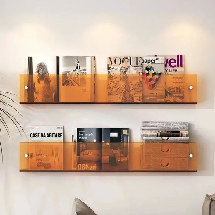 Vivolux | ClearLine – Stilvolle Acryl Wandregal für Zeitschriften