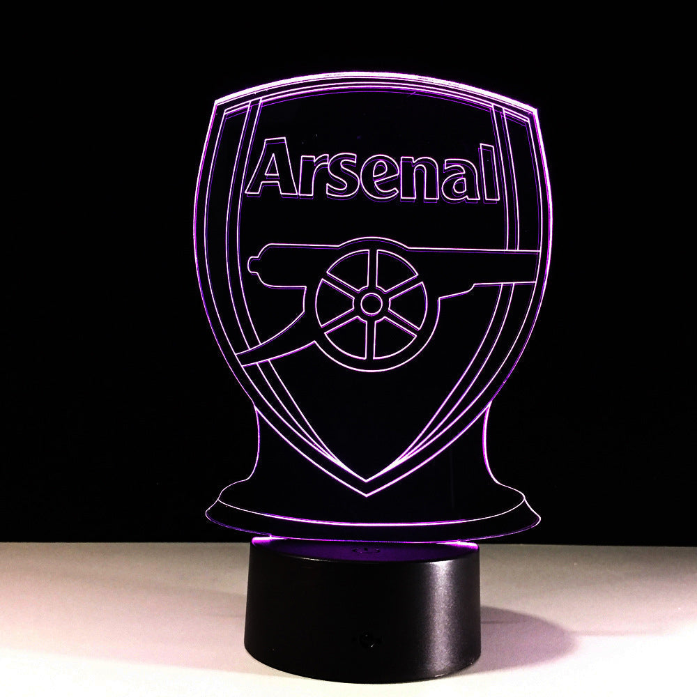Vivolux | Fußball Arsenal 3D-Optische Illusionslampe